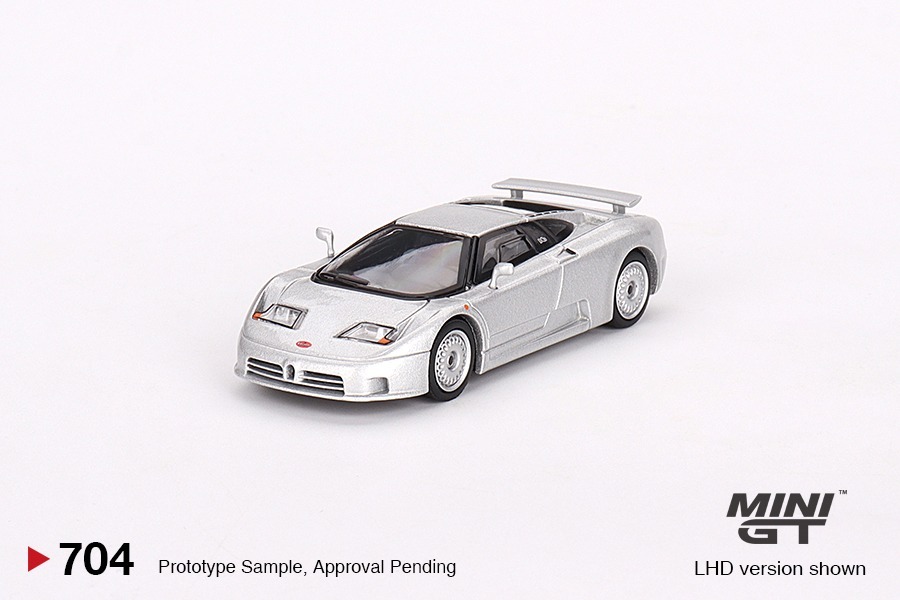 Mini GT 1/64 Bugatti EB110 GT Grigio Chiaro