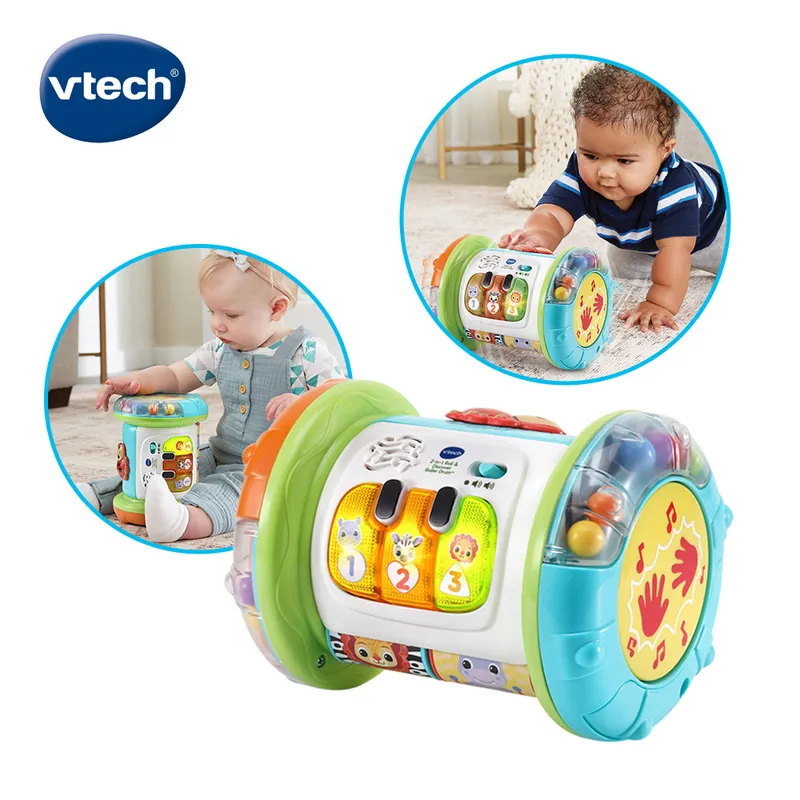 《 英國 Vtech 》 2合1探索學習滾滾鼓