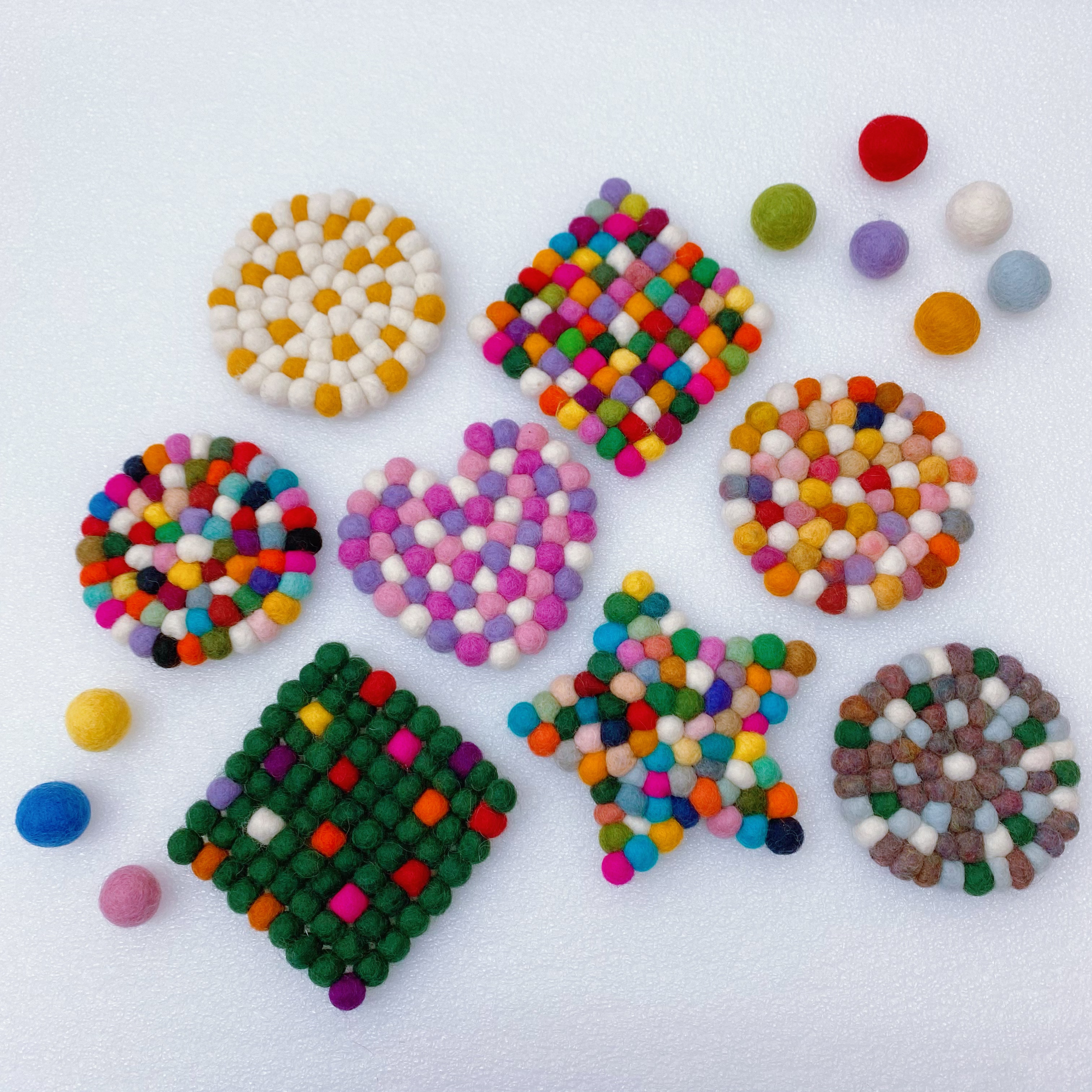 尼泊爾羊毛氈杯墊