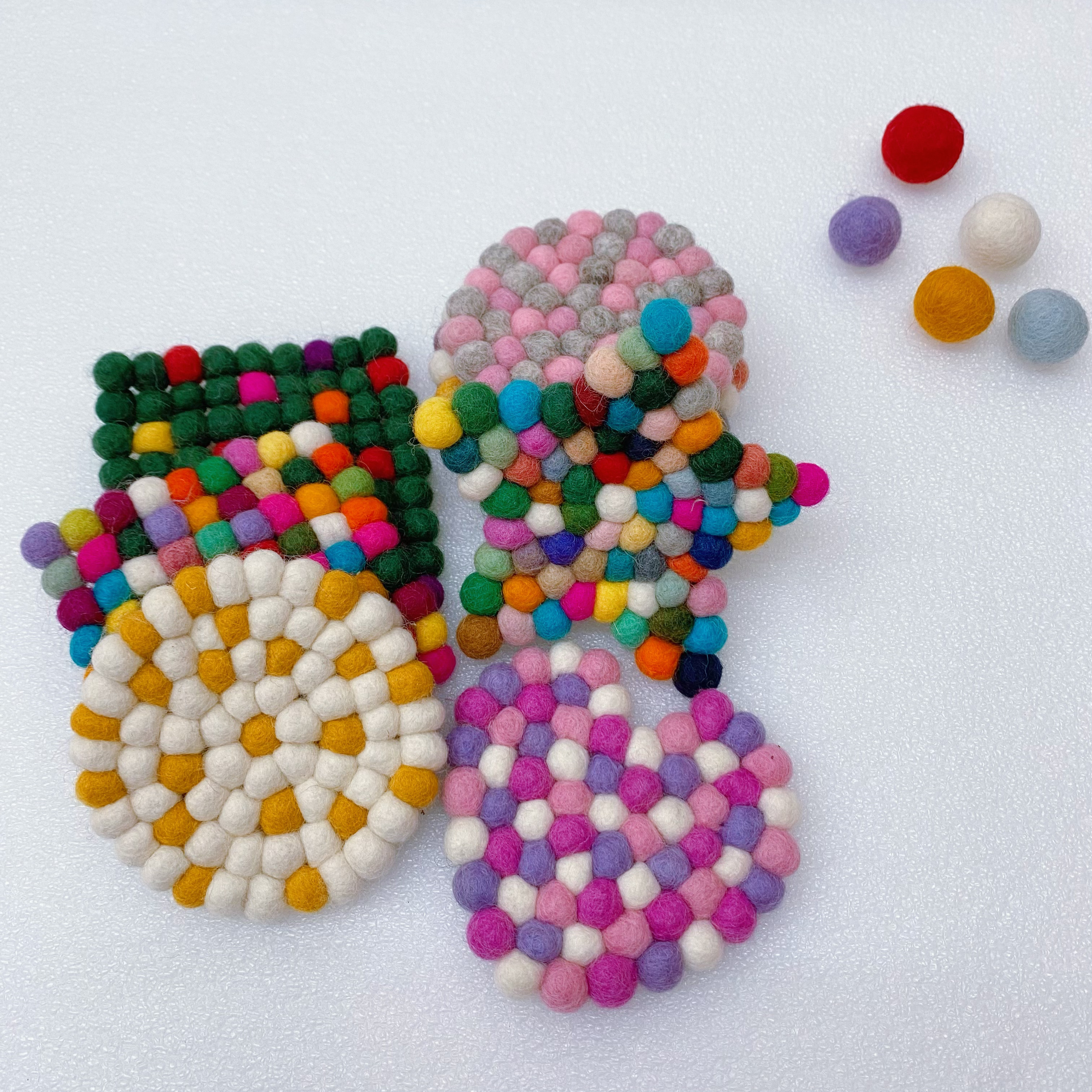 尼泊爾羊毛氈杯墊