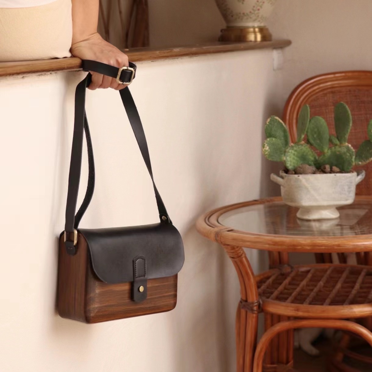 原創手拿木質皮夾