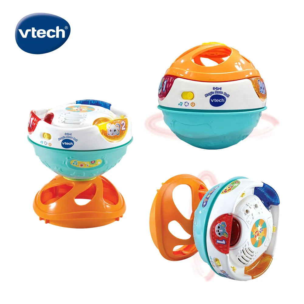 《 英國 Vtech 》 3合1魔法聲光轉轉球
