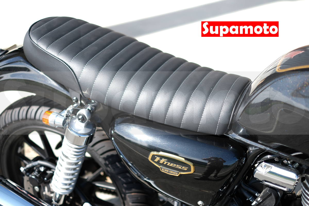 -Supamoto- CB350 專用 直條 座墊 坐墊 椅墊 座椅 條紋 毛毛蟲 直條紋 直紋 黑色