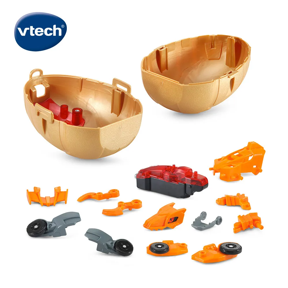 《 英國 Vtech 》 3合1聲光DIY變形恐龍車