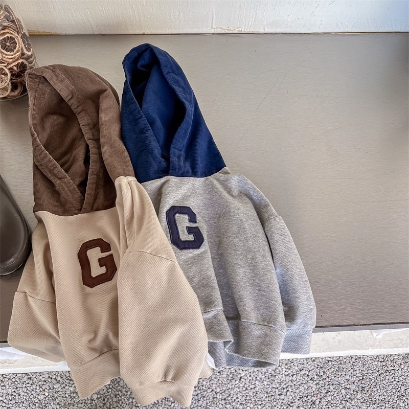 G字刺繡連帽上衣