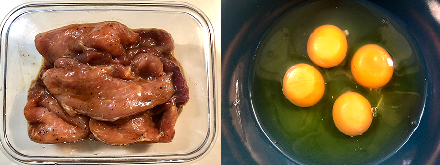 天時莓果花生醬厚蛋豬排三明治-步驟1.2