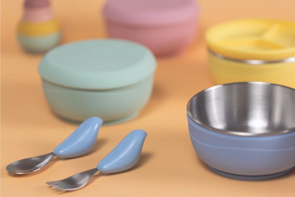 布咔寶矽膠學習吸盤碗組_含叉匙組