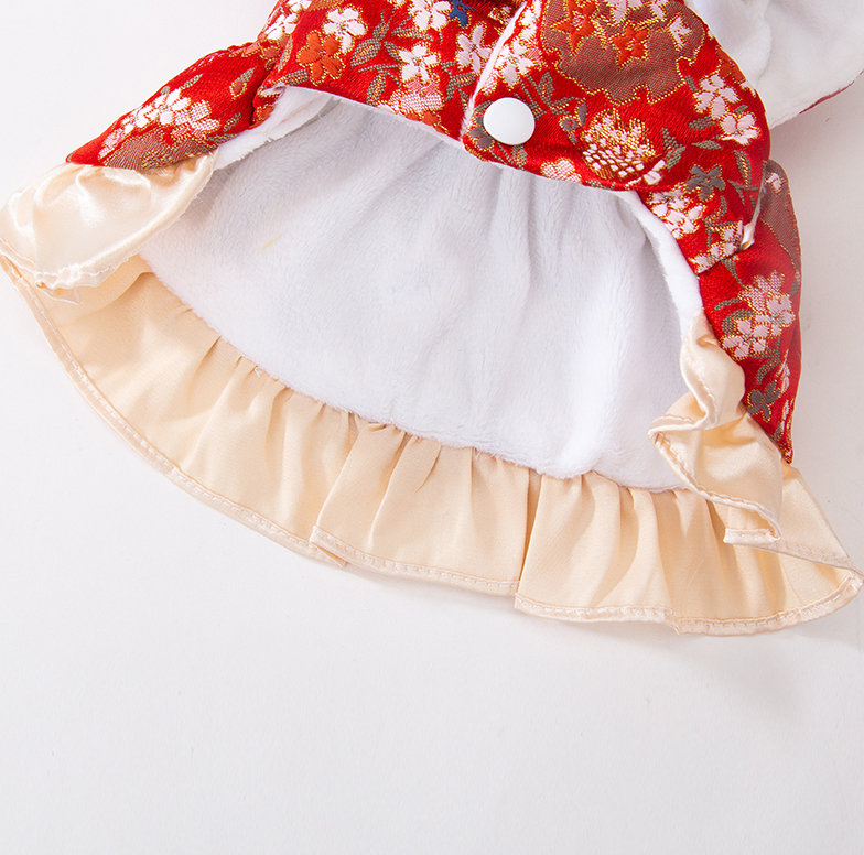 百花錦繡賀年唐裝裙