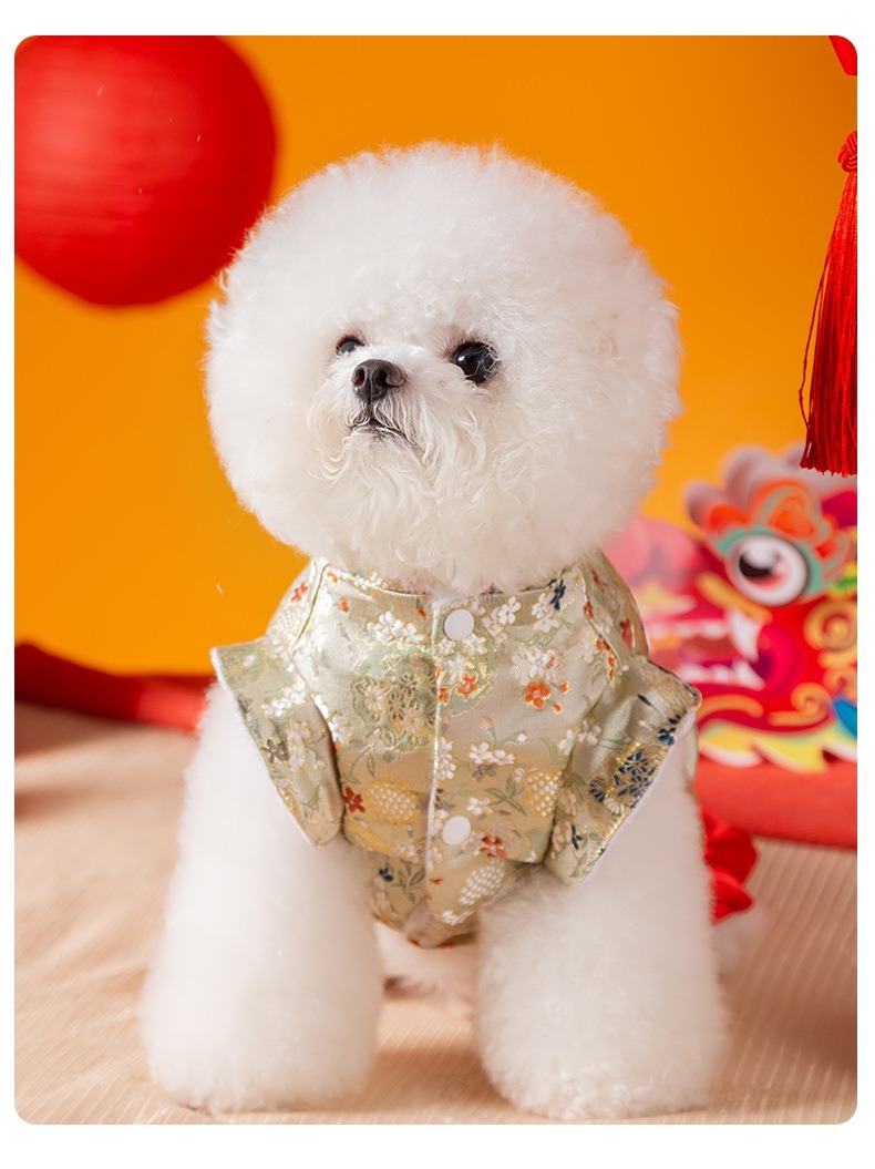 百花錦繡賀年唐裝裙