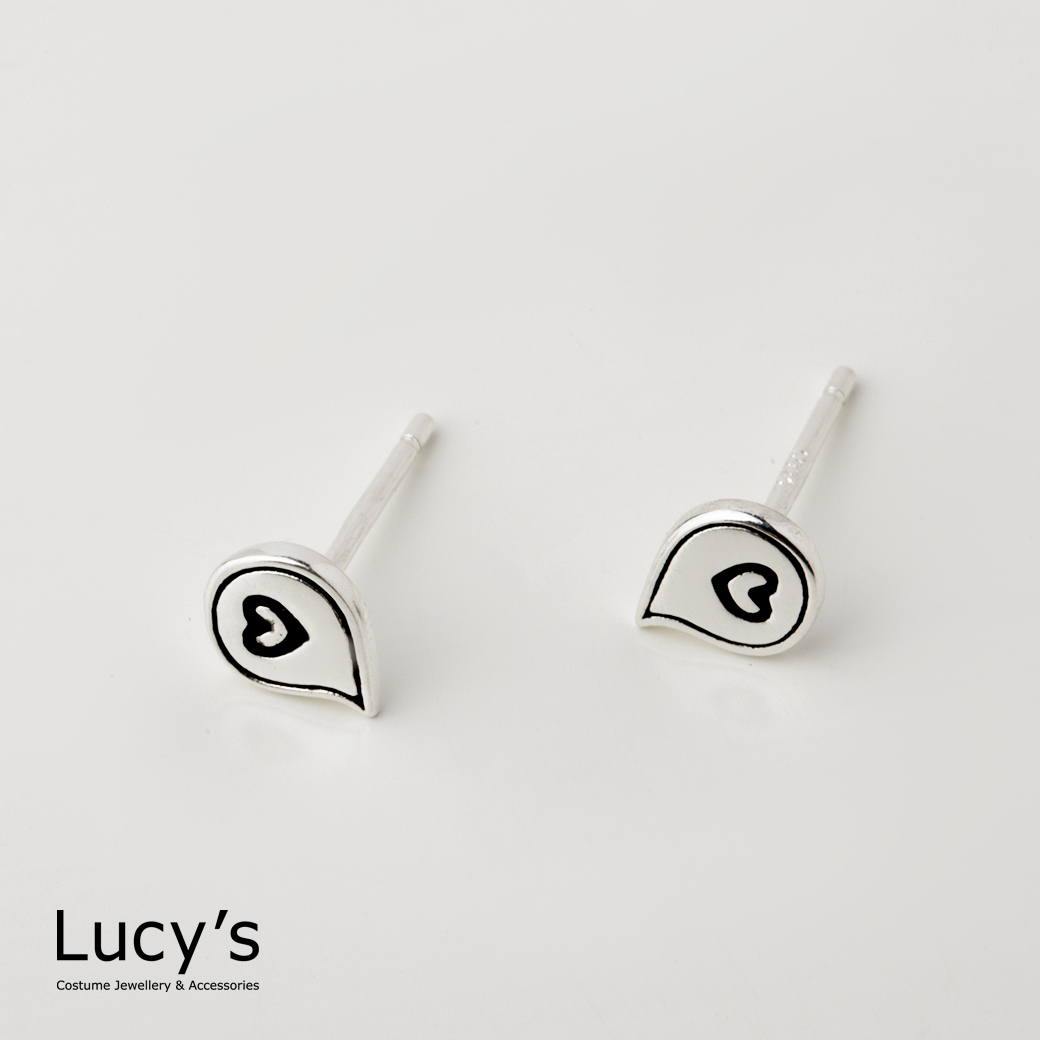 *925純銀〔輕銀系列〕心動訊息 耳環 (112415)