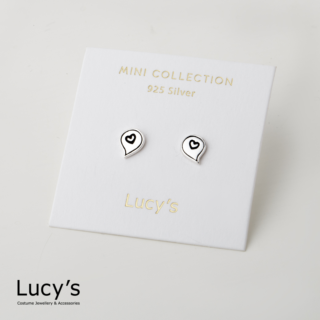 *925純銀〔輕銀系列〕心動訊息 耳環 (112415)