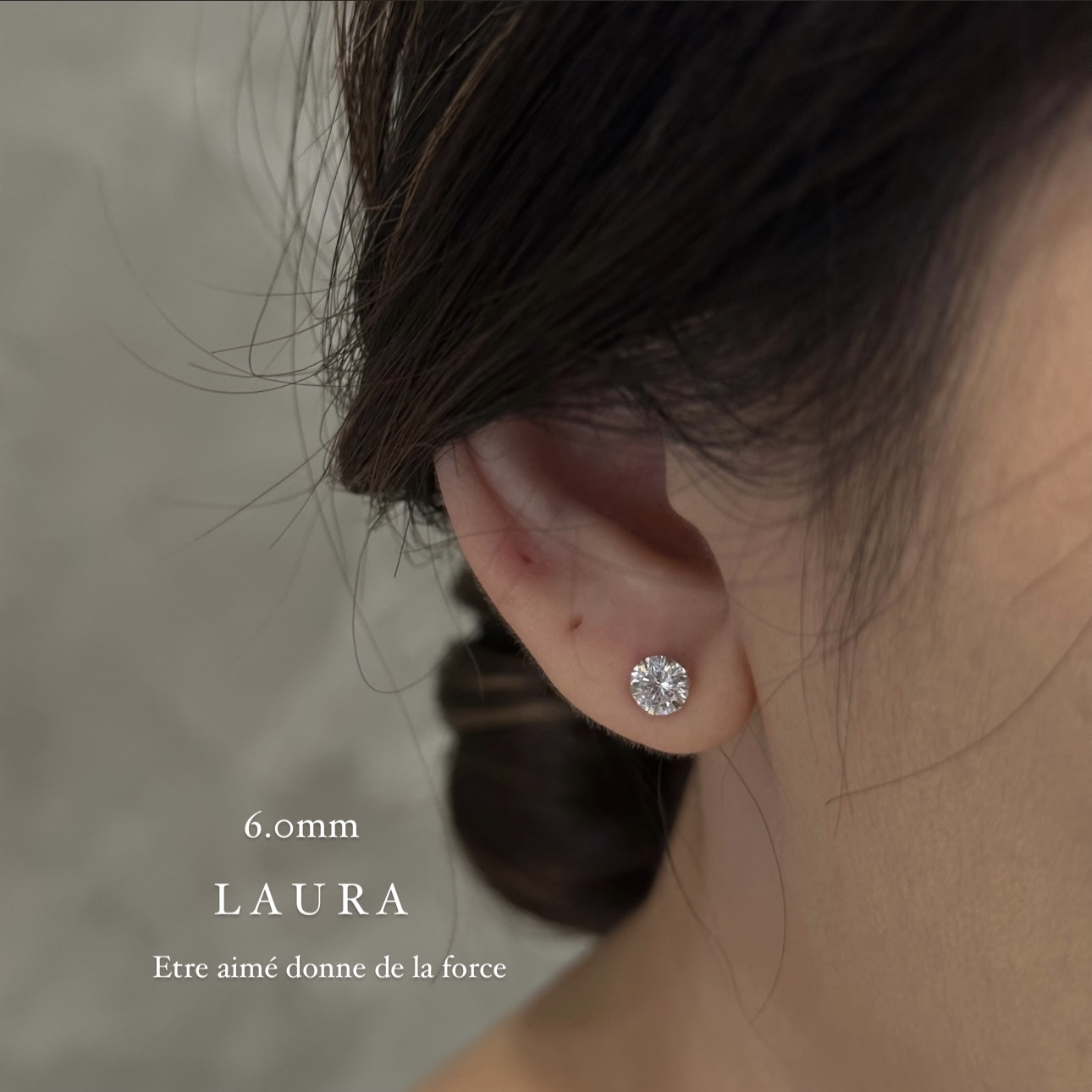 𝘾𝙝𝙚𝙧𝙞𝙨𝙝 ．K金 單鑽耳針【6.0mm】