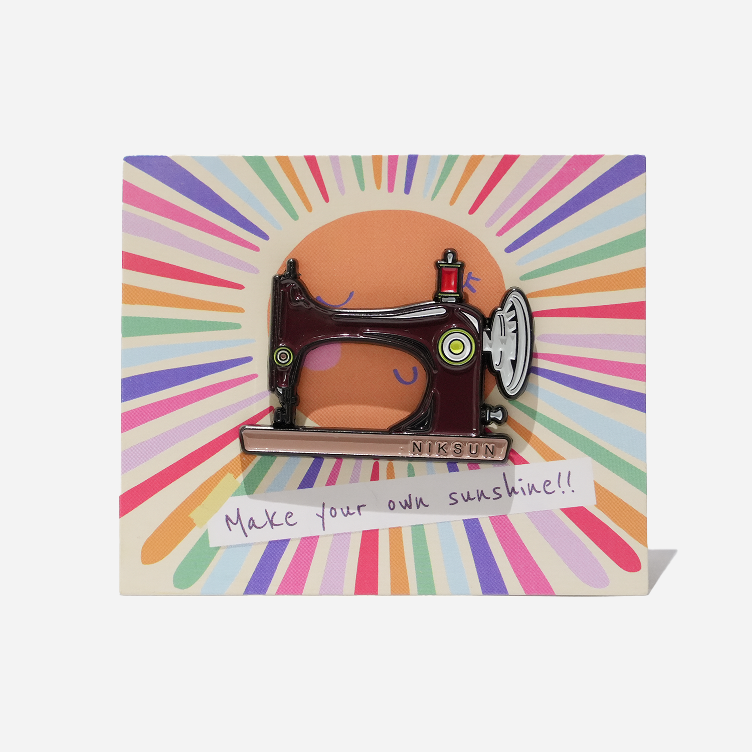 NIKSUN Nostalgia Sewing Machine Pin NIKSUN懷舊衣車襟章