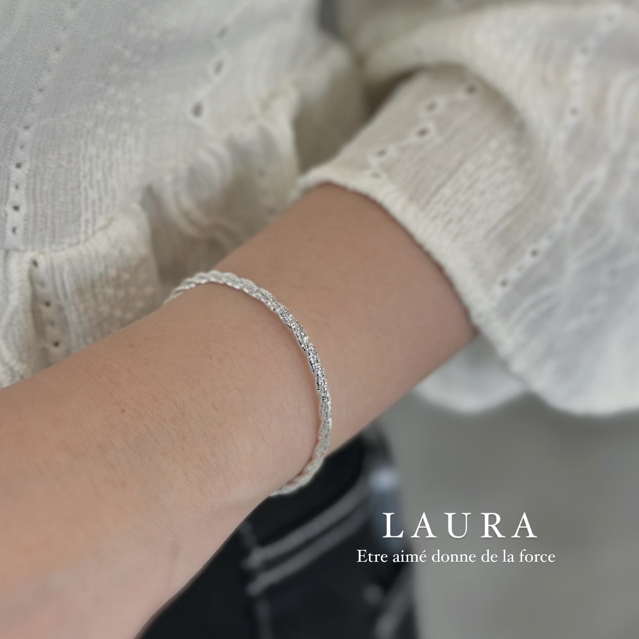 軟式純銀手環#7.5