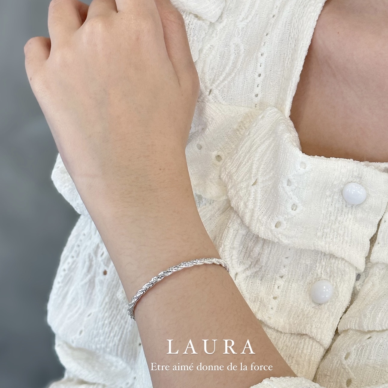 軟式純銀手環#7.5