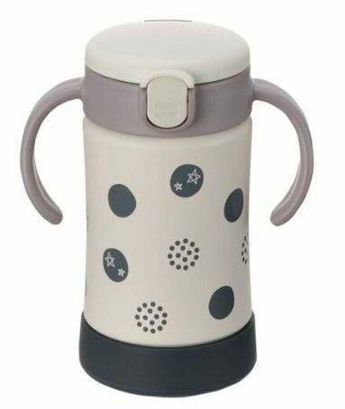 Richell TLI 圓點 保冷吸管水杯