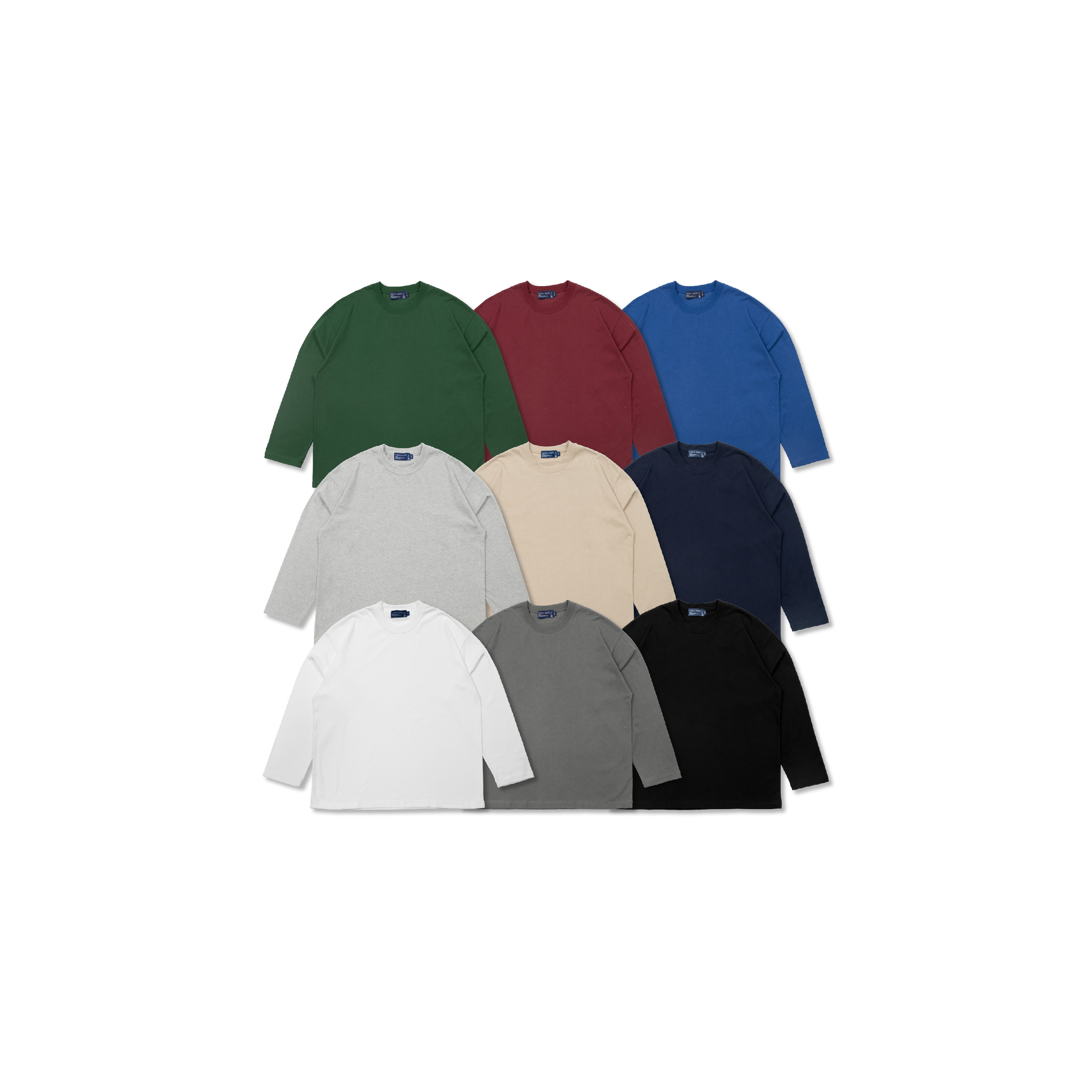 SIMON MADE TL-2376 16支 精梳棉 380G 台灣製造 薄長袖  外穿內搭 皆合適