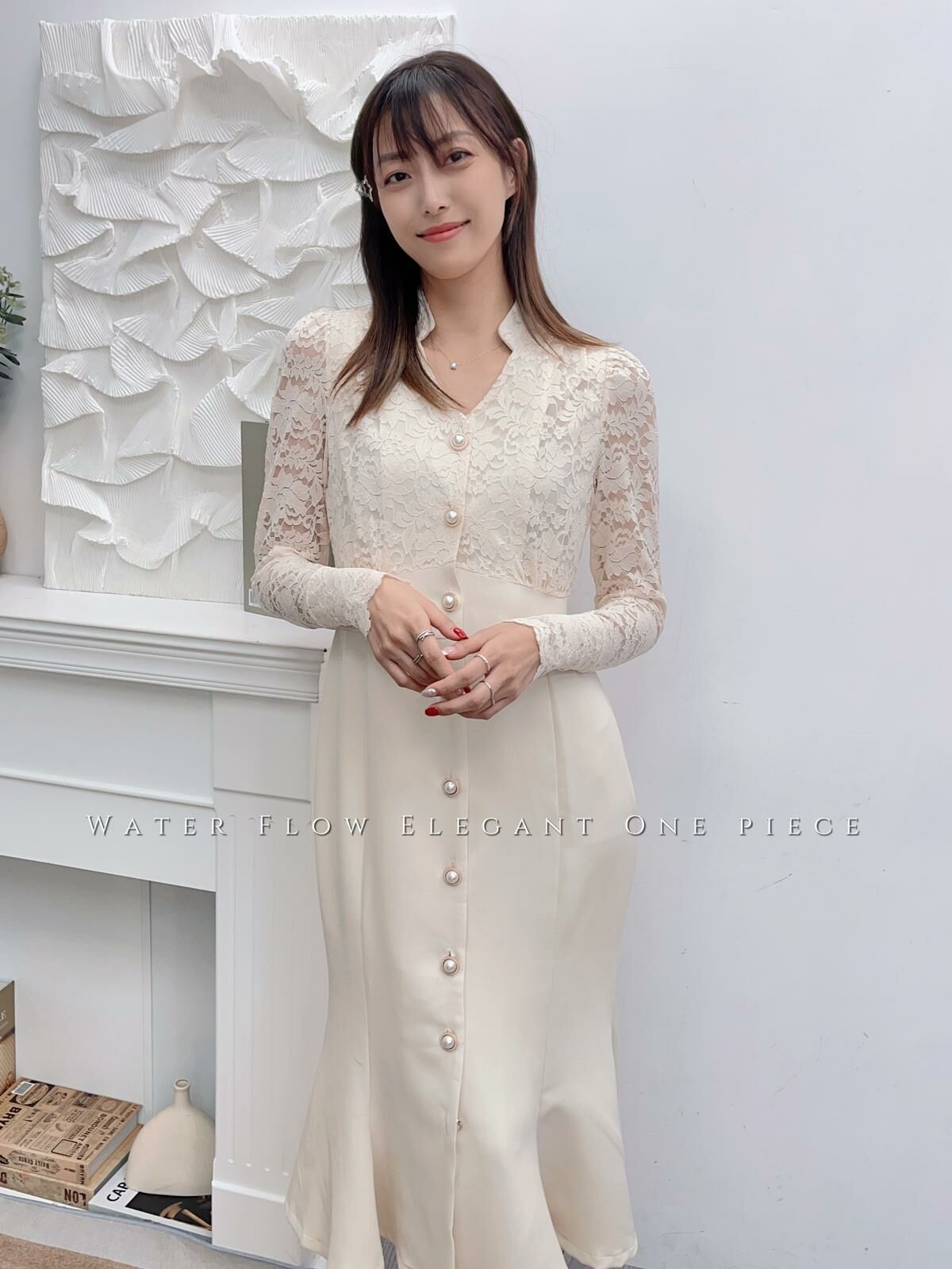 OP#5605 🤍流水線輕奢裙