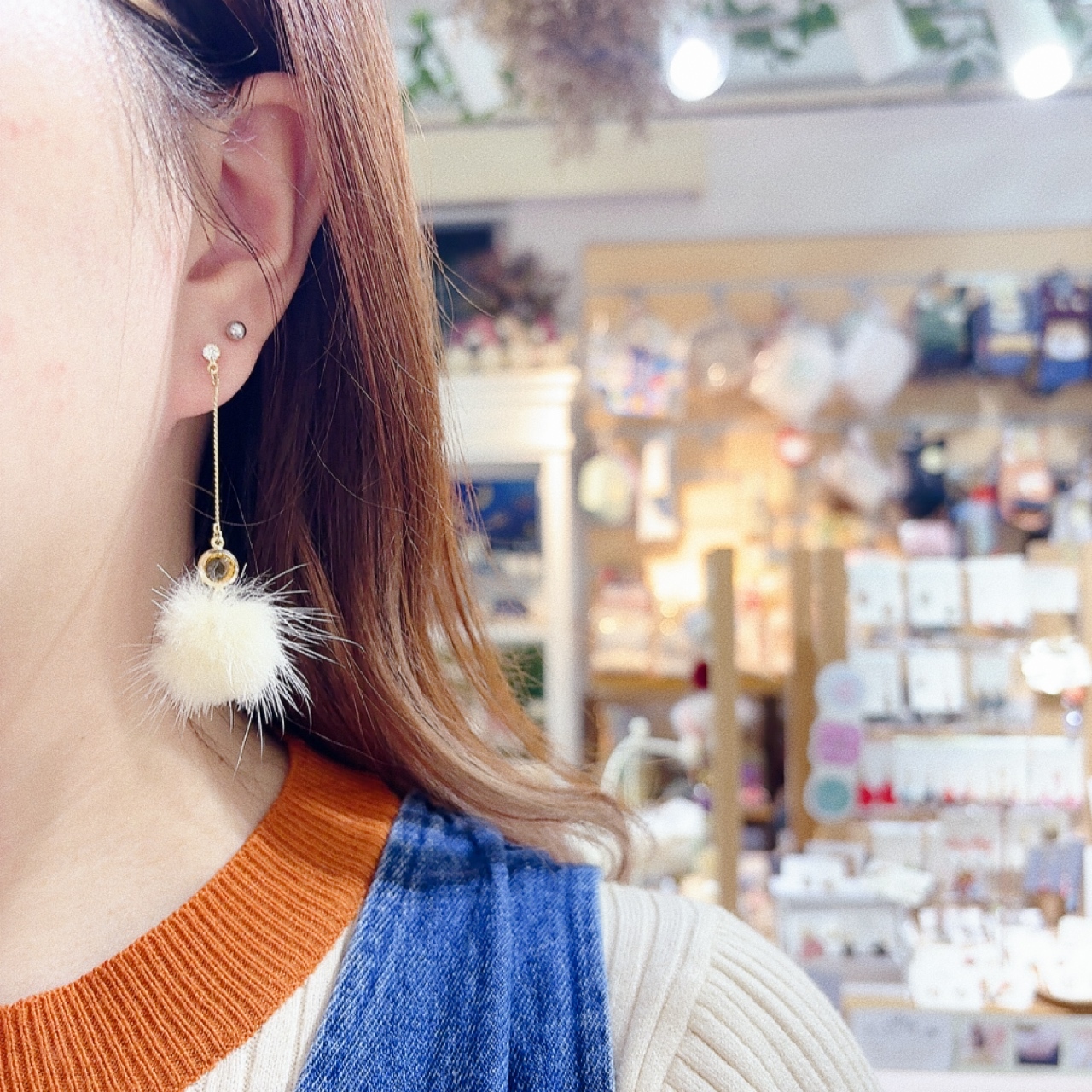 [網站限定優惠]【Zoule】日本長鏈毛毛耳環