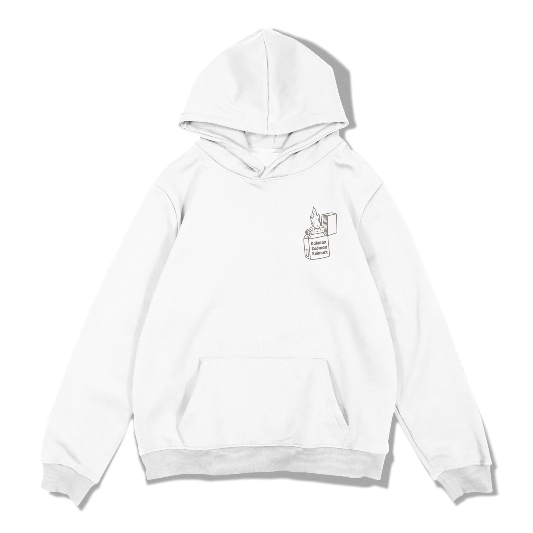 KADMAX大尺碼-重磅內刷毛帽TEE〈BFWY2320〉