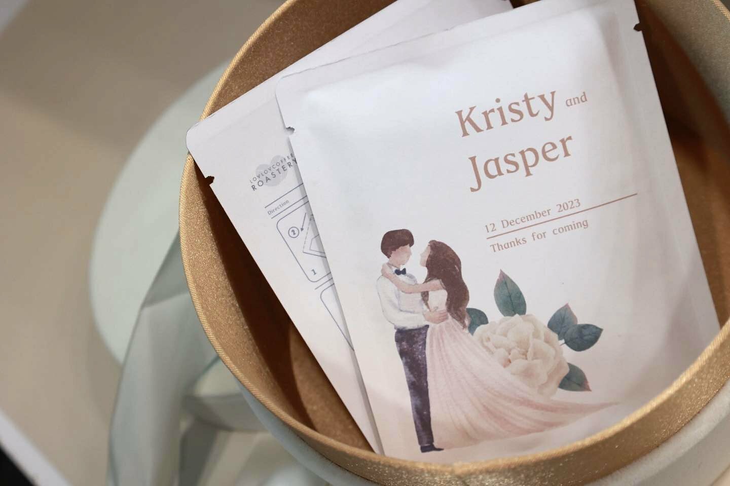 婚宴回禮 禮物 | 客製設計 | 咖啡掛耳包 茶包