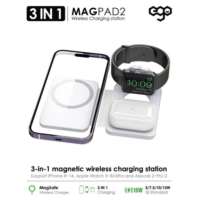 EGO 3in1 MAGPAD 2 Magsafe充電器
