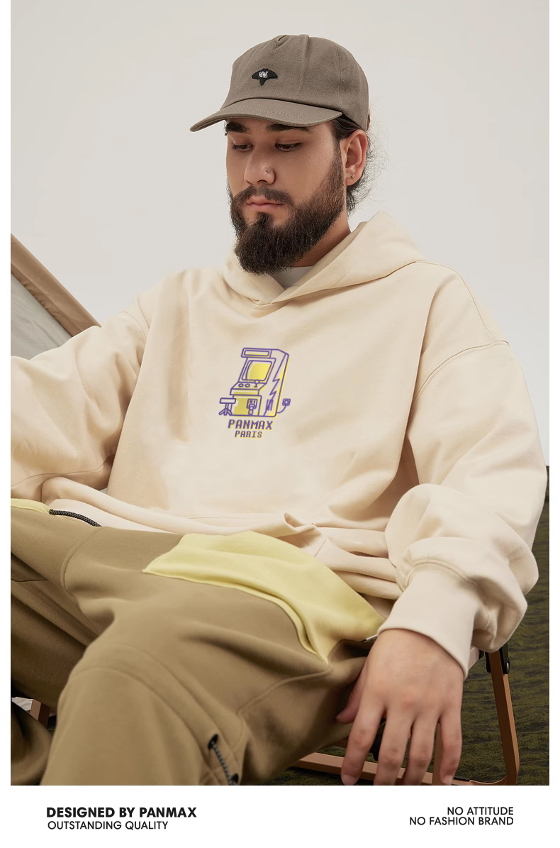 KADMAX大尺碼-重磅內刷毛帽TEE〈BFWY2327〉