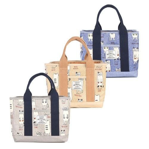 貓圖案雙面手挽袋 (網站限定優惠)