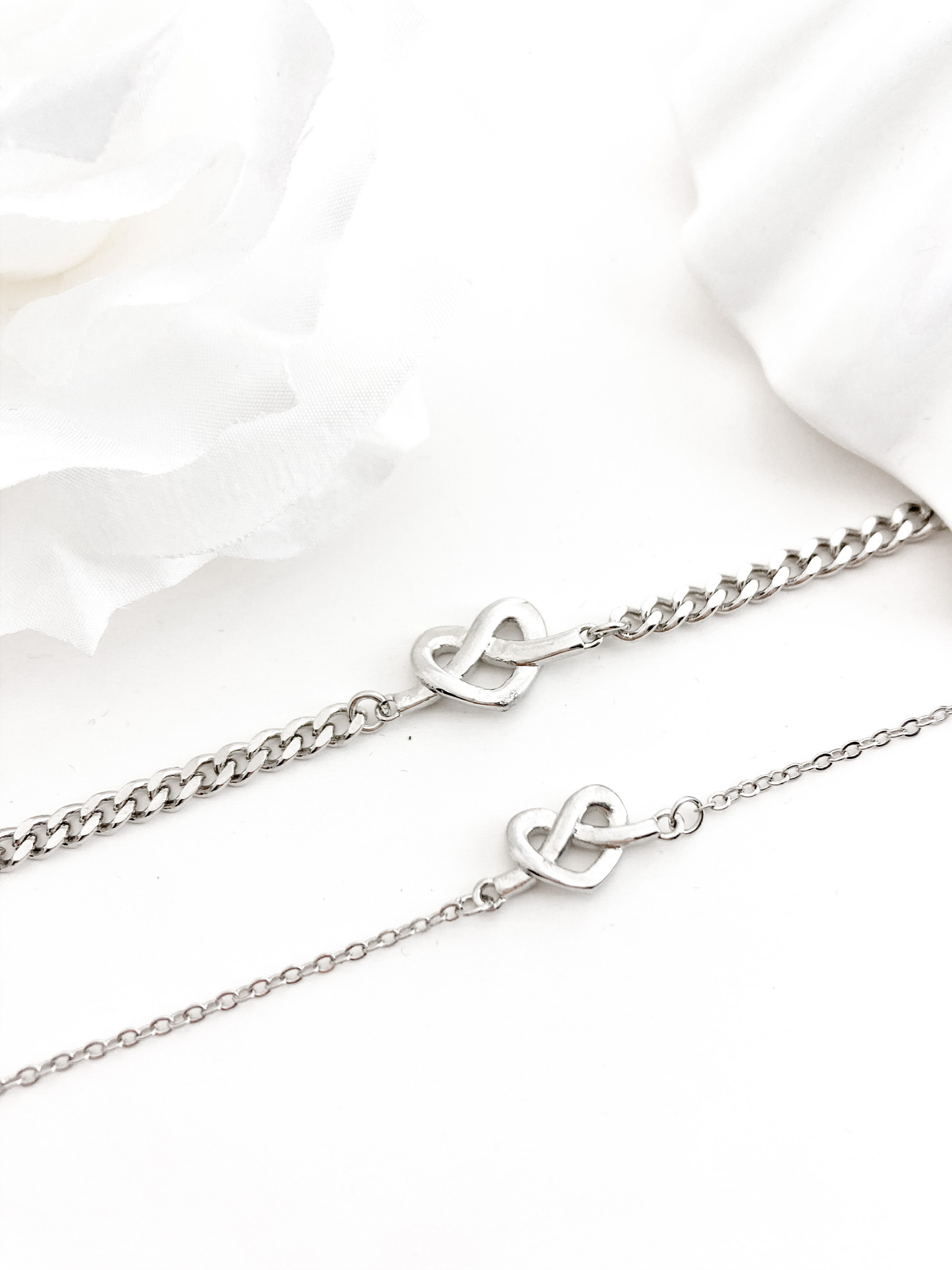 「給予」情侶手鏈 | S925純銀或鍍銀 | 免費刻字