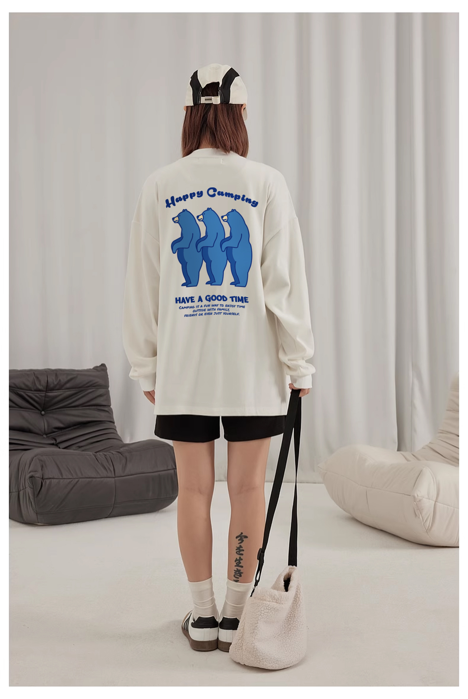 KADMAX大尺碼-重磅內刷毛大學TEE〈BFWY2331〉