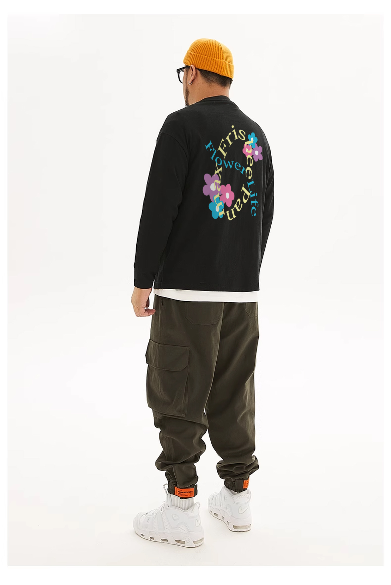 KADMAX大尺碼-重磅內刷毛大學TEE〈BFWY2333〉