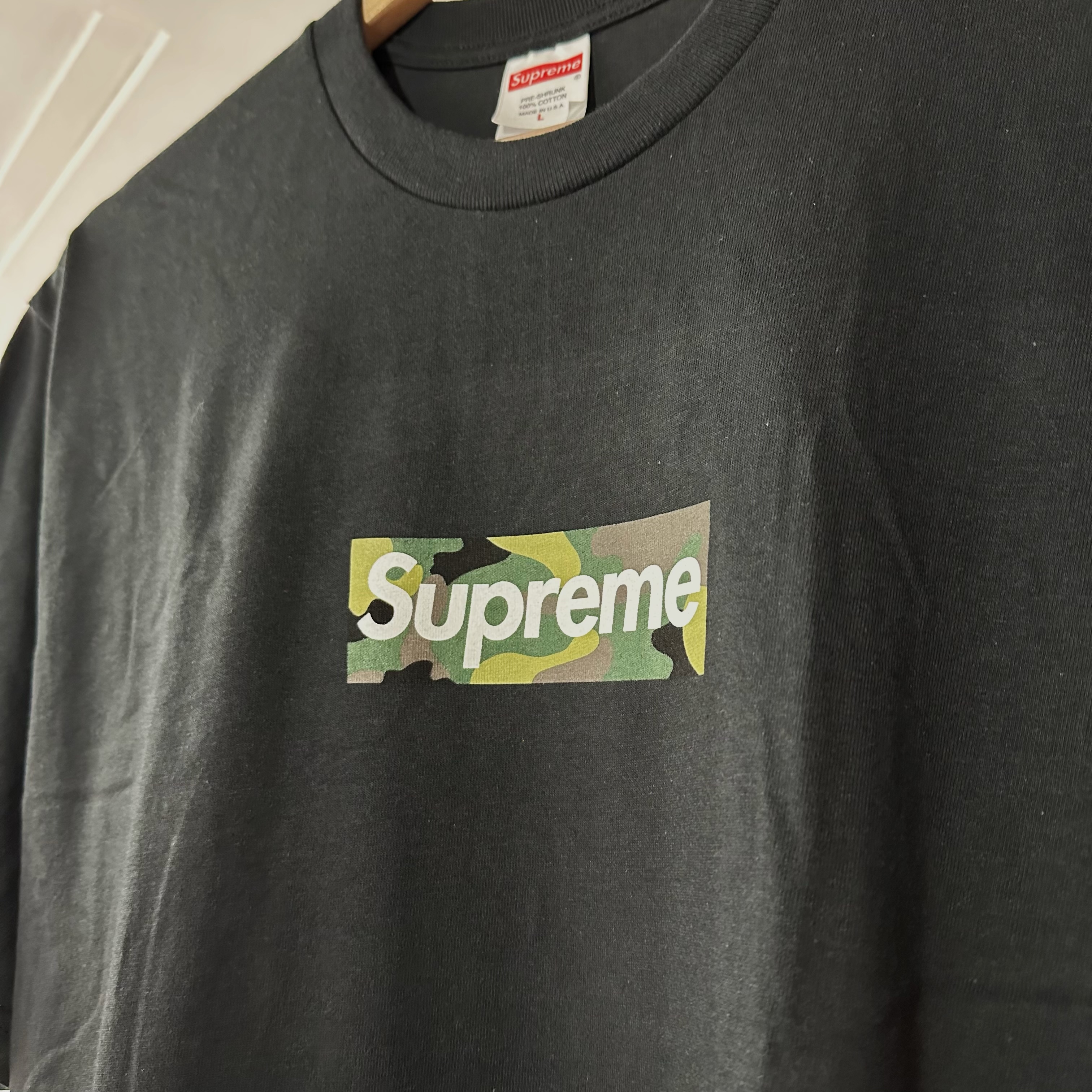 23FW Supreme Box Logo Tee Black 黒 M-