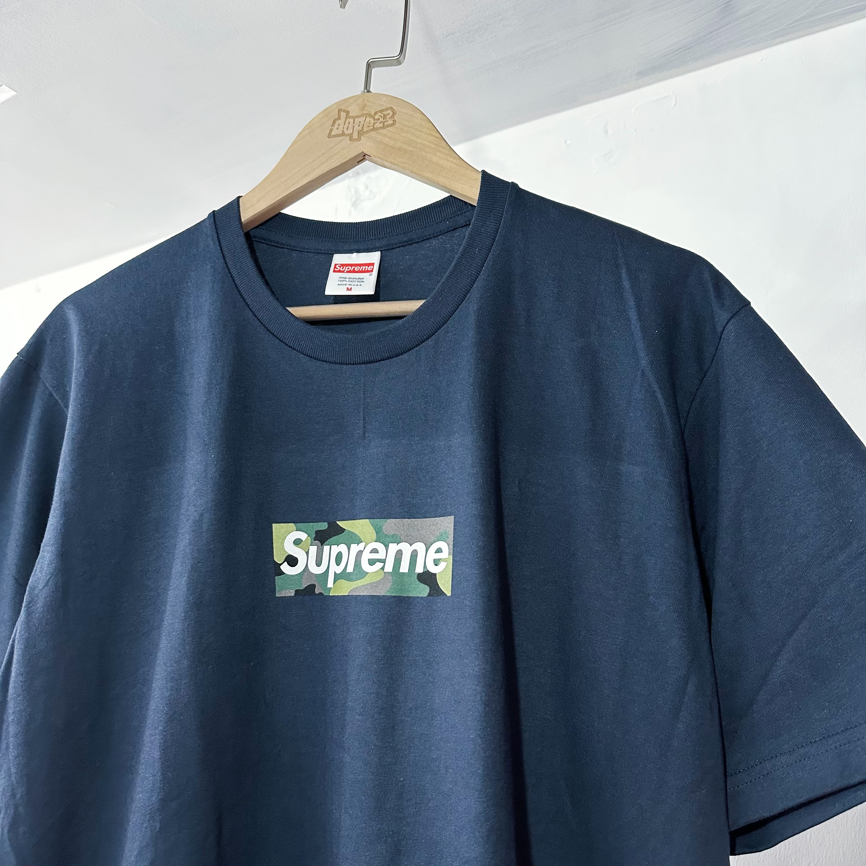 SUPREME FW23 Box Logo Tee Navy