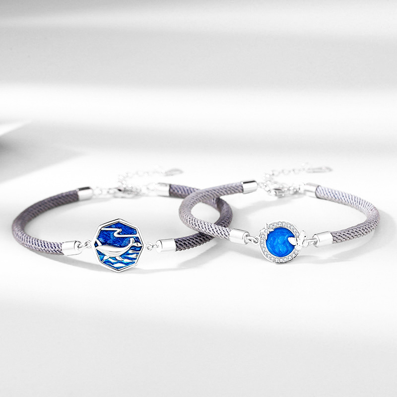 「天作之合 」情侶手鏈 | S925純銀 | 免費刻字