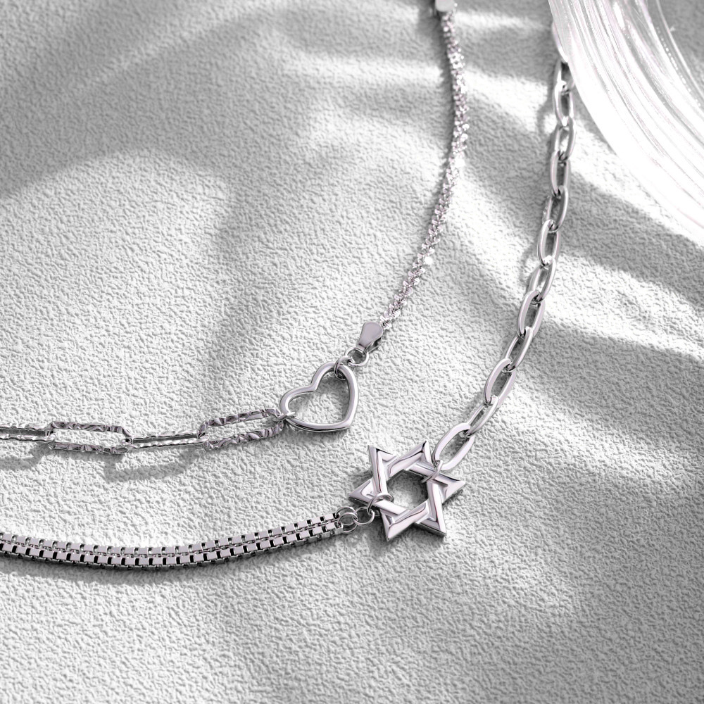 「八芒星相伴一生」情侶手鏈 | S925純銀或鍍銀 | 免費刻字