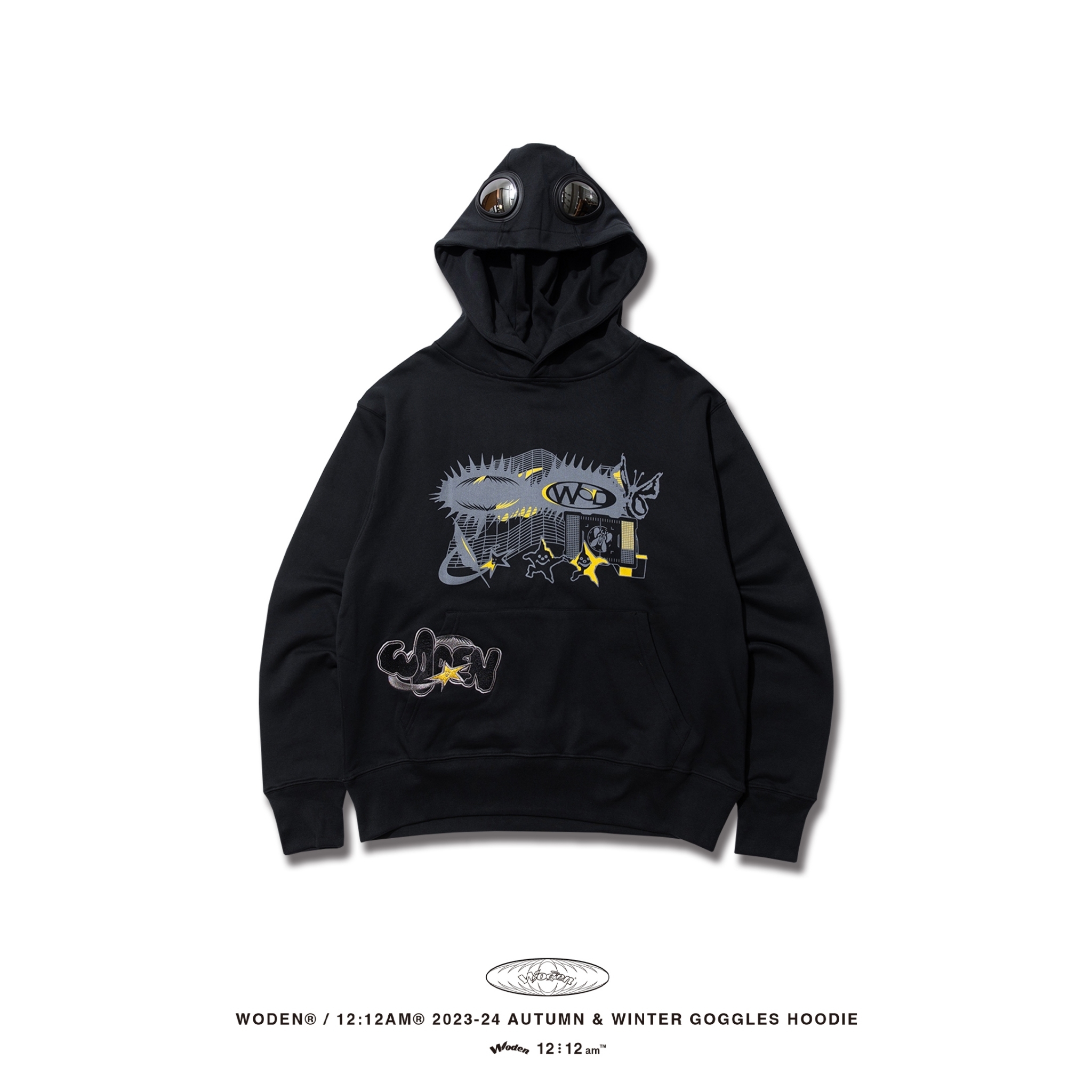 WODEN® / 12:12am® 2023-24 Autumn & Winter  037 Goggles Hoodie