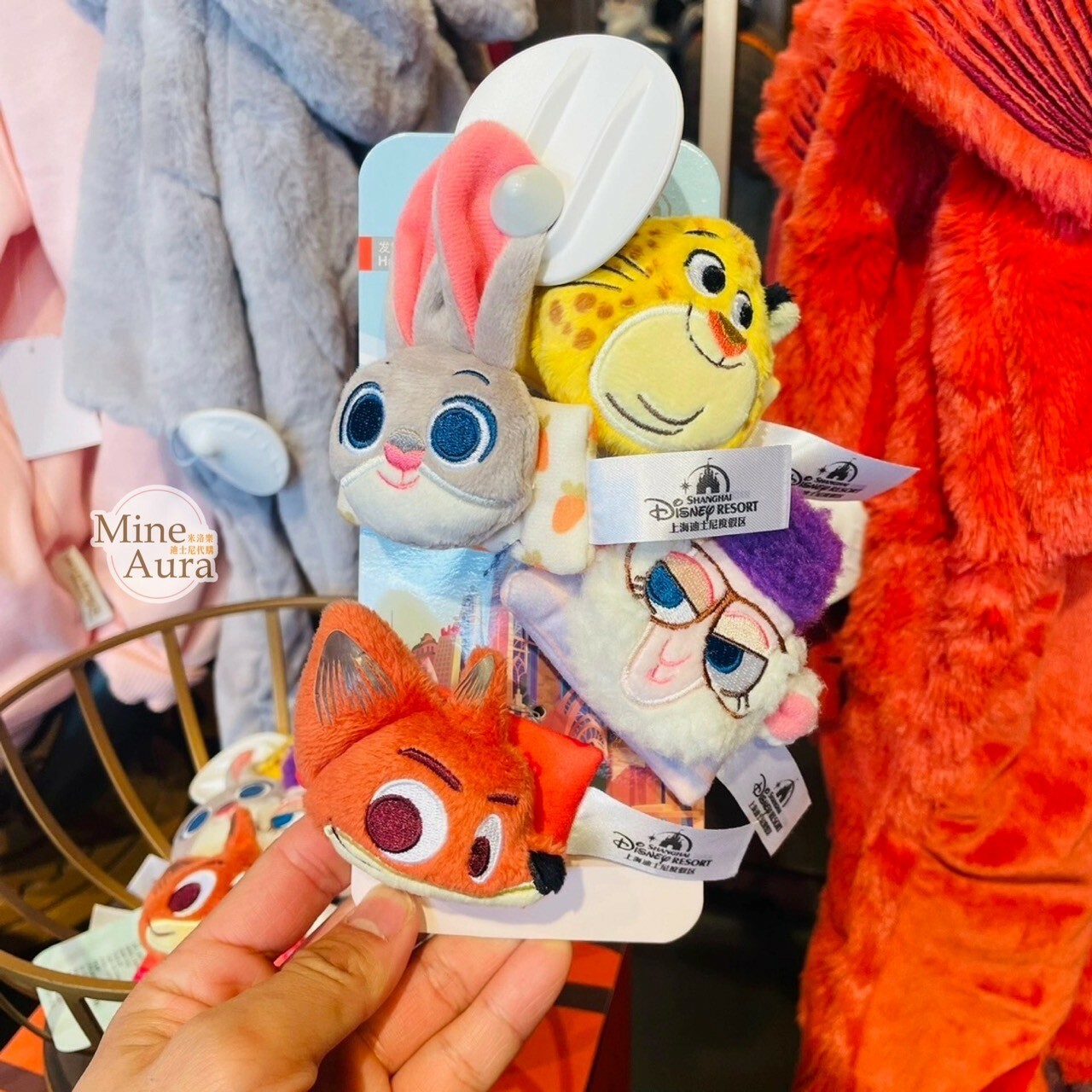 動物方城市 Zootopia 絨毛大頭 髮飾組 -上海迪士尼樂園