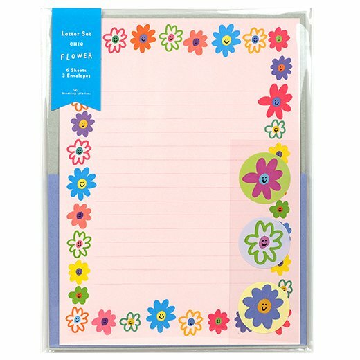 CHIC-花 信紙信封組｜日本Greeting Life