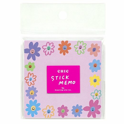 CHIC-花 60枚便利貼 memo｜日本Greeting Life