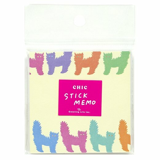 CHIC-貓 60枚便利貼 memo｜日本Greeting Life