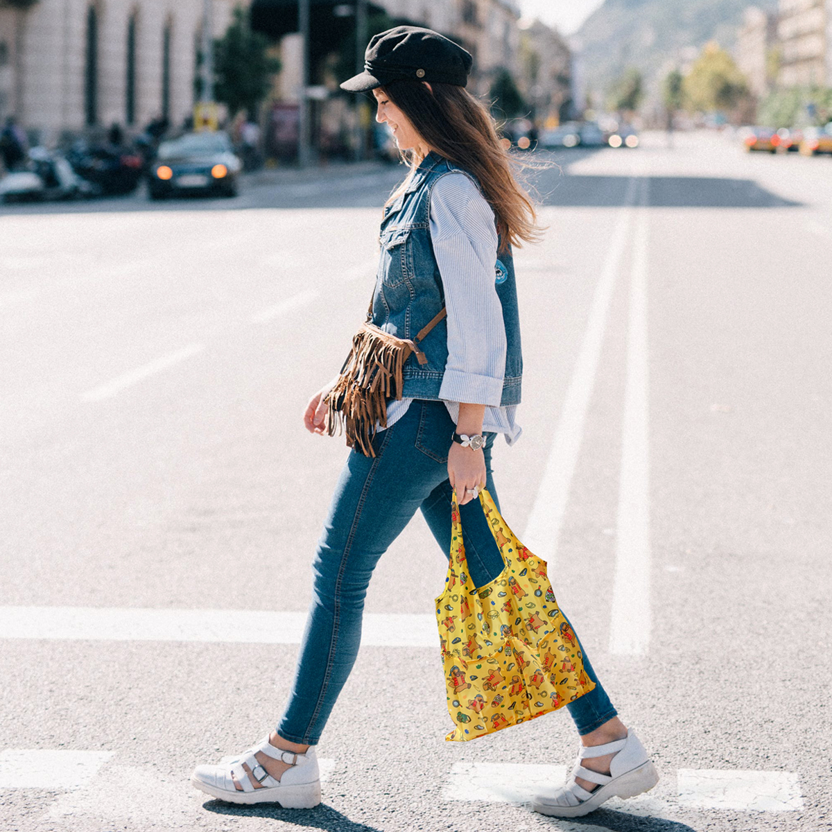 HUGGER 摺疊購物袋 方便攜帶、輕鬆摺疊收納