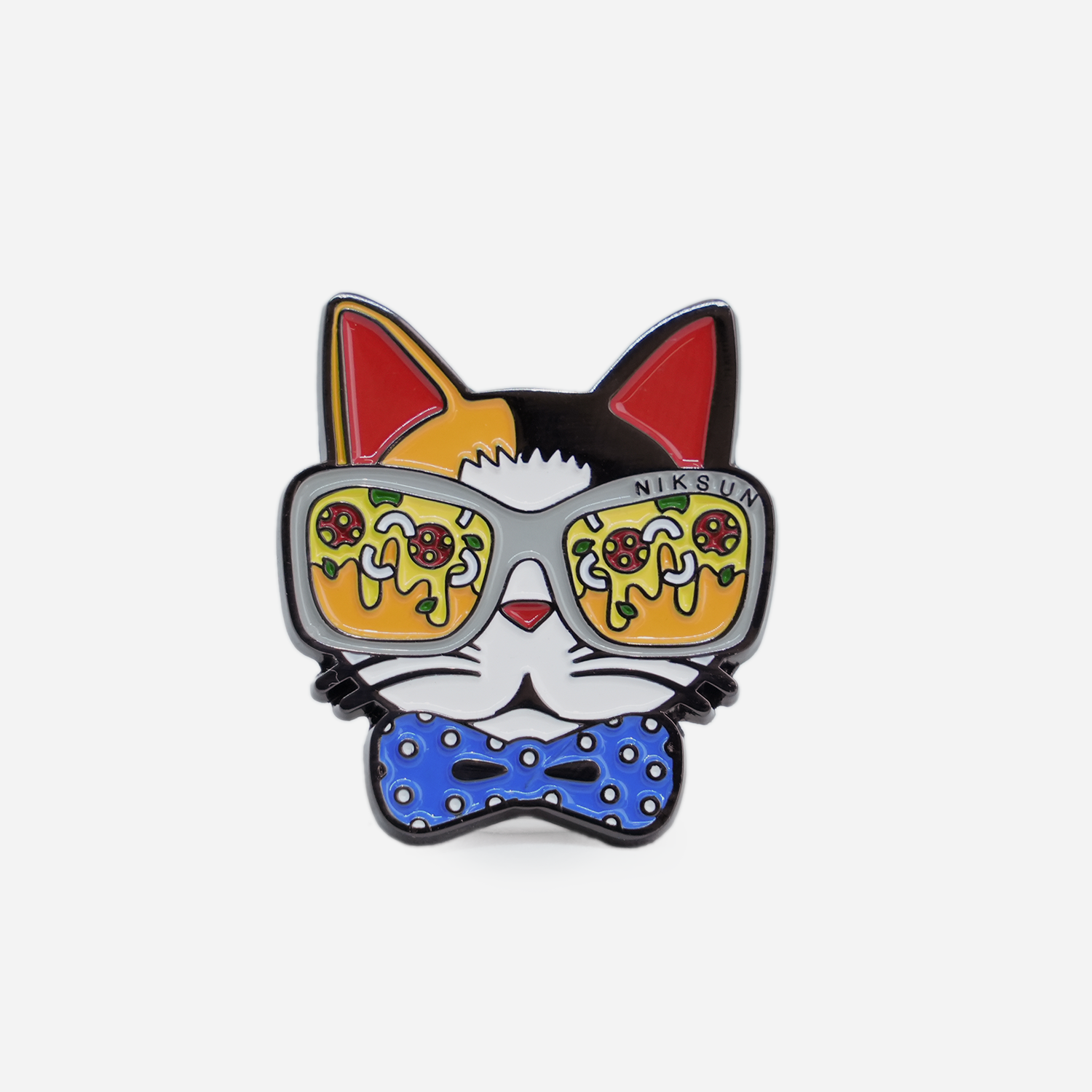 NIKSUN Stylish Calico Cat Pin NIKSUN 時尚三色貓襟章