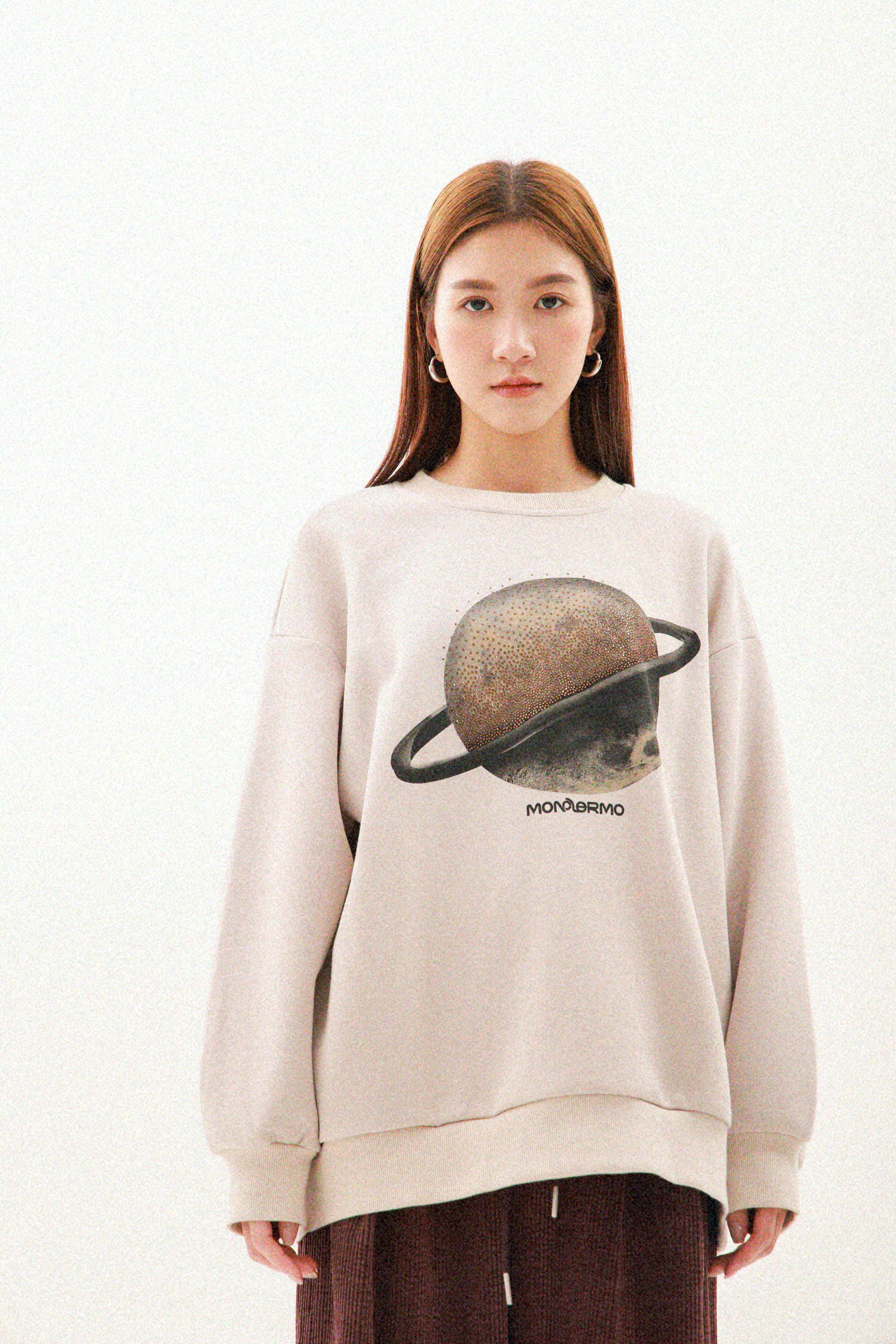 熨閃石土星太空棉衛衣（現貨款式）