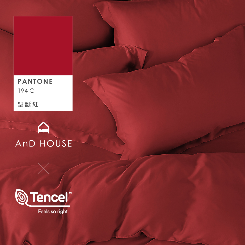 60支天絲｜100%萊賽爾｜聖誕紅｜單品&床包被套組