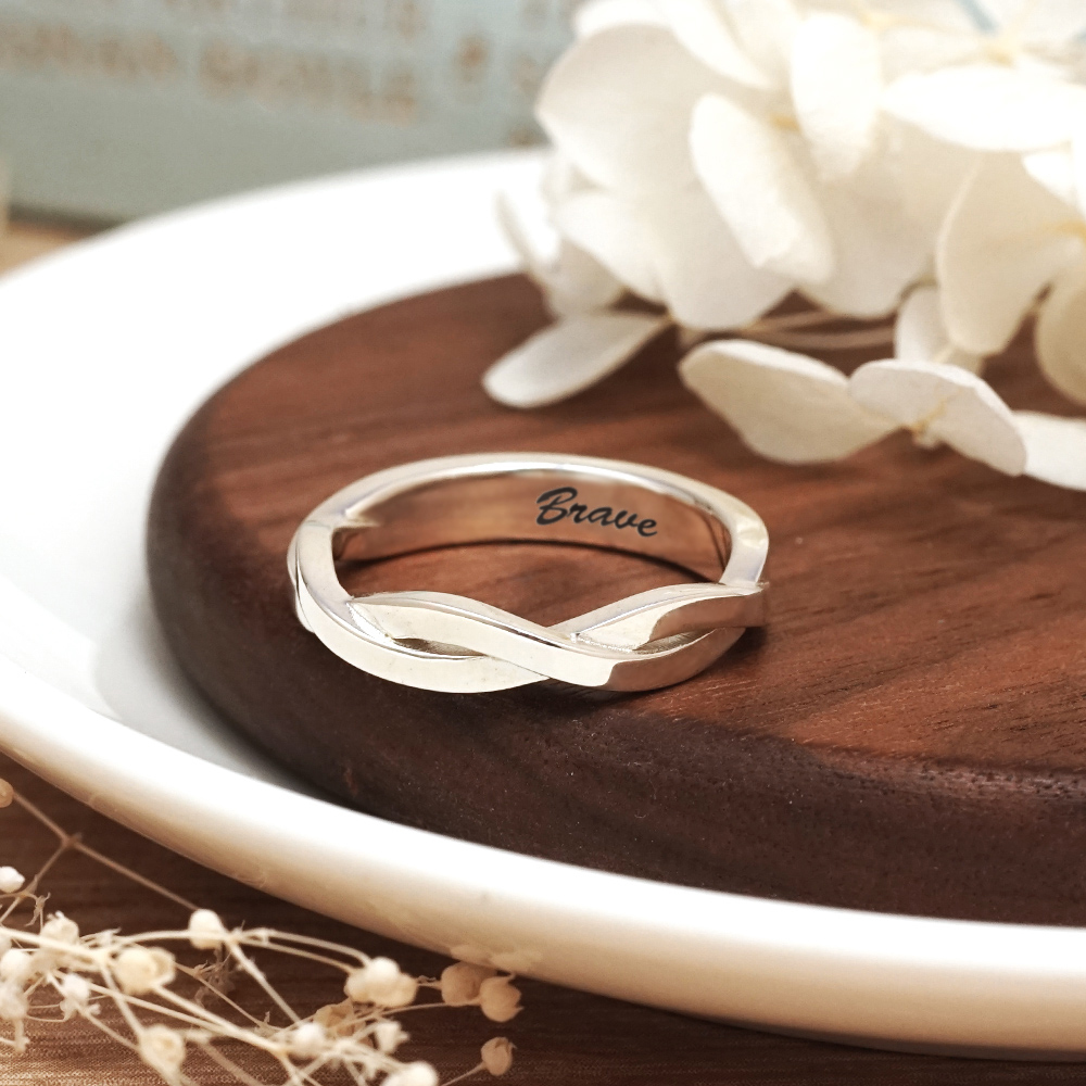 戒 ART64│圓弧銀戒5mm寬版925純銀戒指刻字戒指客製化訂製男戒女戒中性戒指