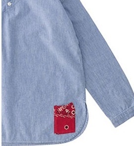 VSVIM WMV LT.INDIGO KERCHIEF TUNIC W CHAMBRAY *女裝 - WOMEN SIZE PRE ORDER ITEM (預訂中)