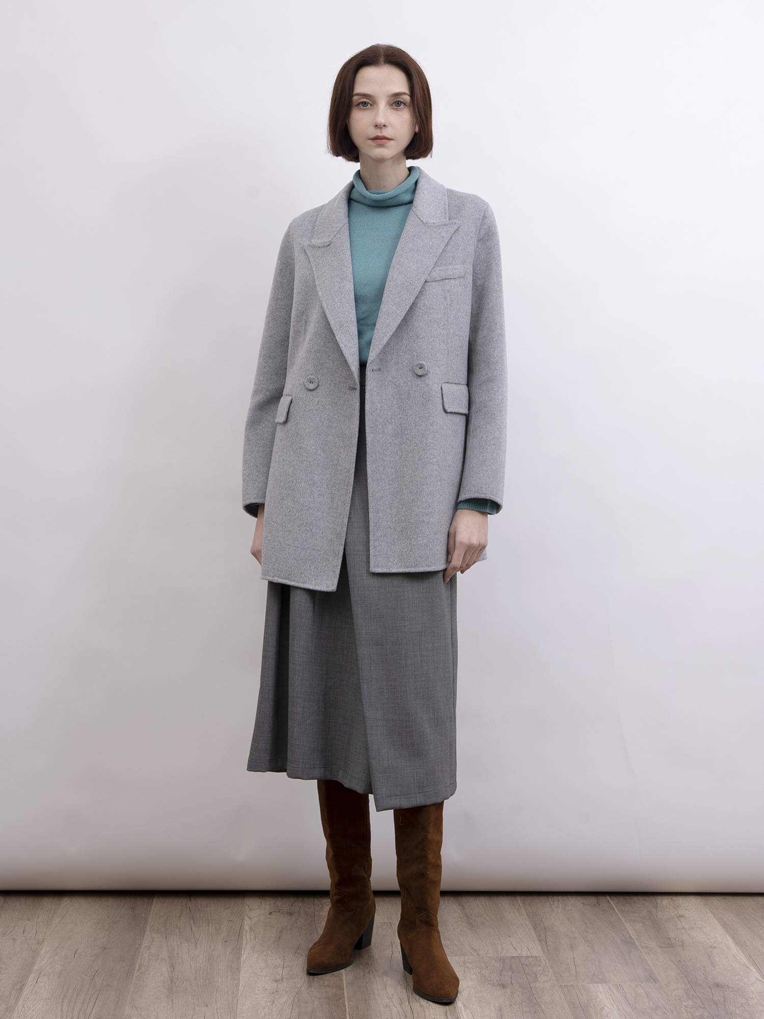 mi-tu 羊毛西裝外套