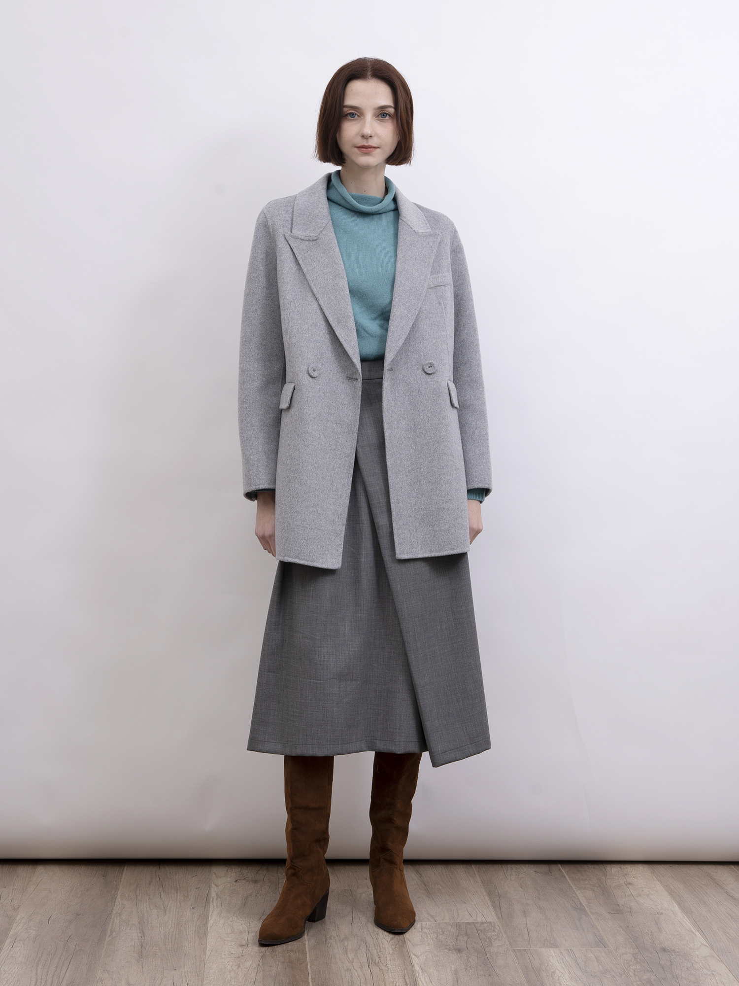 mi-tu 羊毛西裝外套