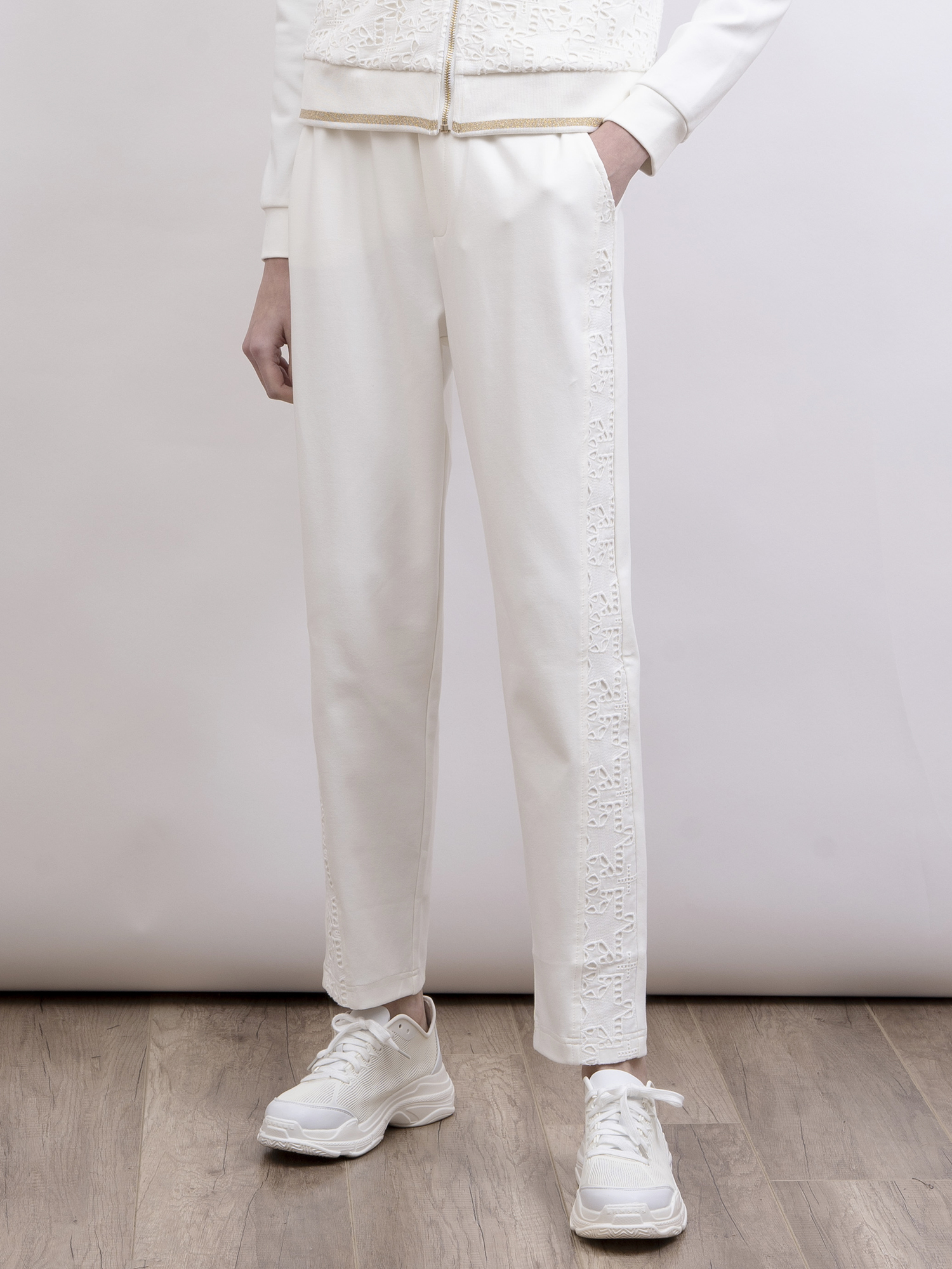 mi-tu 彈性腰運動長褲