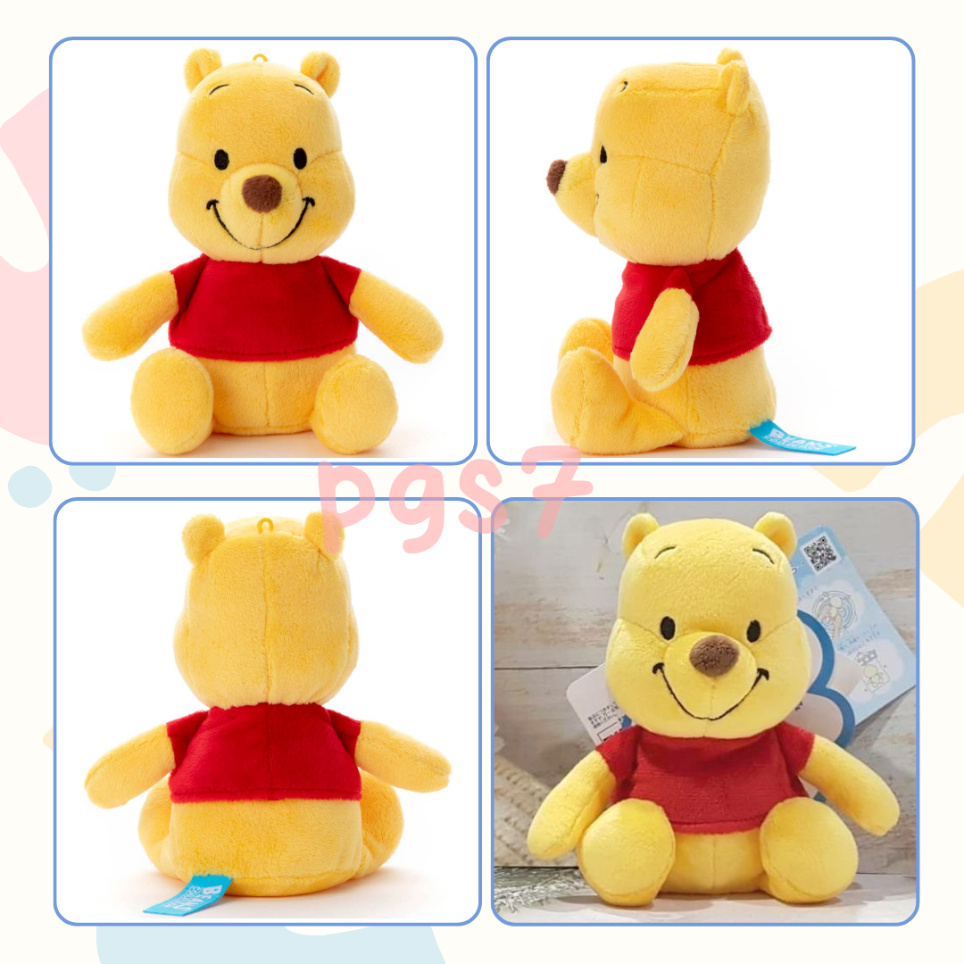 【現貨】日本迪士尼 小熊維尼 豆豆絨毛坐姿玩偶